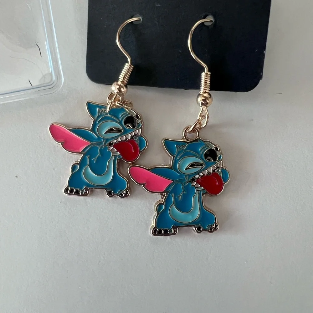 DISNEY Baby STITCH Dangle Earrings NWT